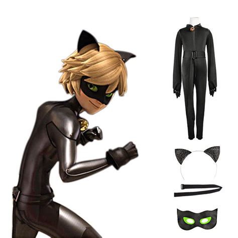 articles de fête set déguisement de chat noir accessoire de deguisement maison