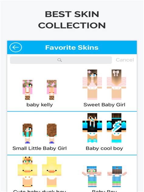 App Shopper Baby Skins For Minecraft Pe Entertainment