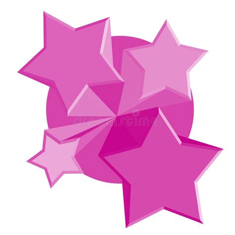 Pink And Purple Stars Stock Vector Illustration Of Star 107198784