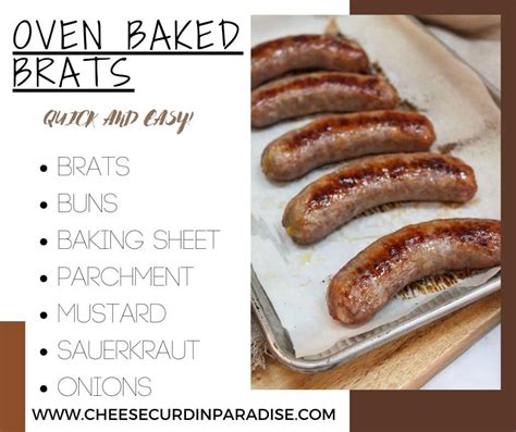 Oven Baked Brats A Delicious Alternative To Grilling