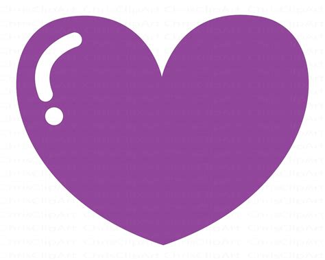 Purple Hearts Clip Art