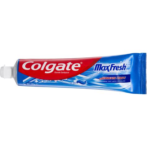 Colgate Max Fresh Breath Toothpaste Cool Mint 190g Woolworths