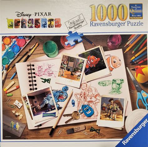 Ravensburger Disney Pixar Sketches 1000 Piece Puzzle The Puzzle
