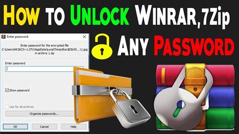 How To Open Password Protected Rar File Open Protected Zip File