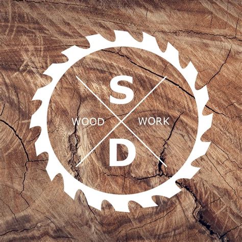 Logo Design Woodworking Logo Logomarcas Criativas Logotipo Em