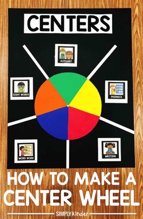 How To Make A Centers Wheel Simply Kinder Simply Kinder Center