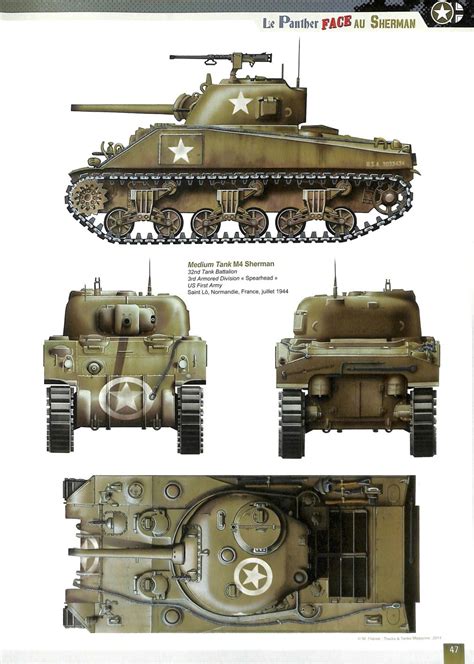 M475vvss Sherman Early Medium Tank Us Army France 1944 Wwii
