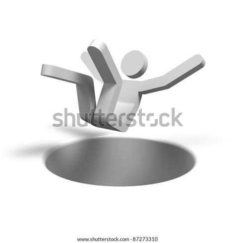 Human Who Falling Into Hole Stock Illustration 87273310 Shutterstock