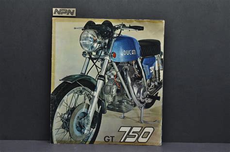 Vintage 1971 Ducati 750 Gt Motorcycle Sales Brochure As Is Nos Parts Now