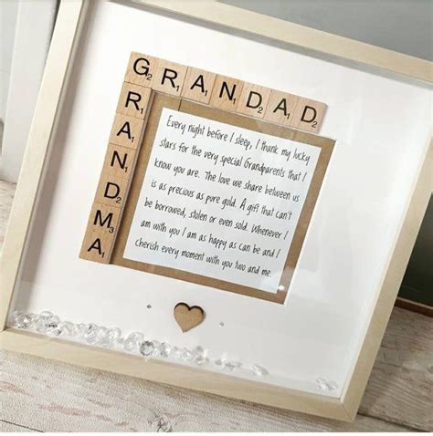 A Wooden Scrabble Frame With Words And A Heart In The Middle That Says