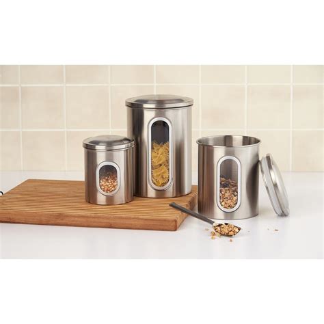 Get the best deals on fox run kitchen tools & gadgets. Fox Run 3-Piece Stainless Steel Canister Set-6103 - The ...