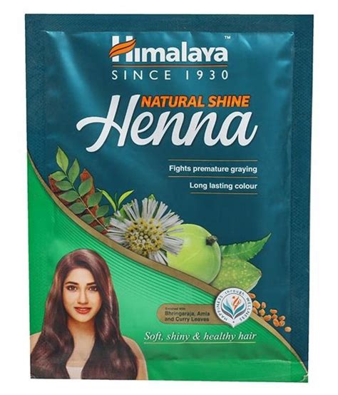 Himalaya Natural Shine Henna Temporary Hair Color Black 50 G Buy