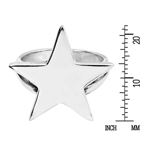 Bright And Shiny Sterling Silver Star Ring