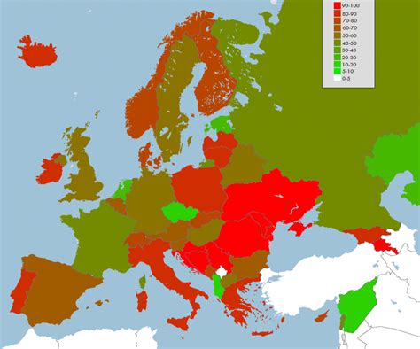 Percentage Of Christians In Europe Vivid Maps