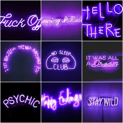 shannonlastname purple neon moodboard