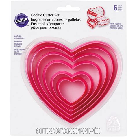 Heart 6 Piece Cookie Cutter Set