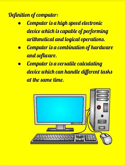 Definition Of Computer Computer Knowledge Definition Of Computer