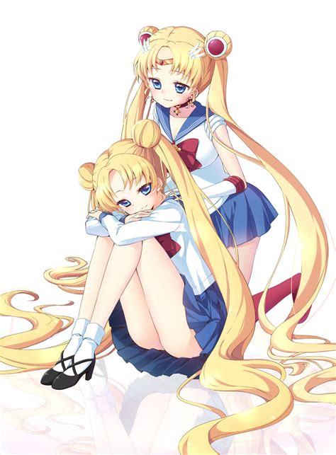 Tsukino Usagi And Sailor Moon Bishoujo Senshi Sailor Moon And More Drawn By Kuune Rin Danbooru