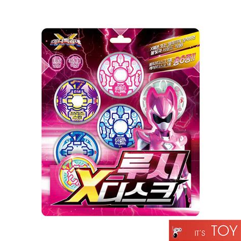 Miniforce Mini Force X Lucy X Disk Set Pink Ranger 6 Disks For Weapon