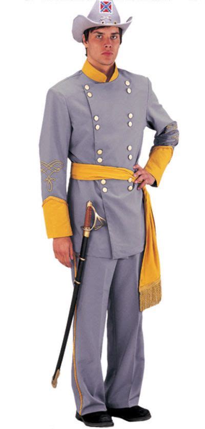 Confederate Uniforms Deluxe Civil War Confederate Officer Costume
