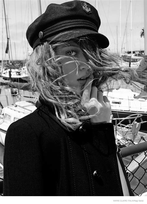 Tess Hellfeuer In Nautical Style For Marie Claire Italia