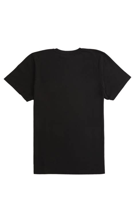 Plain Black Raw Cotton T Shirt Barbanera