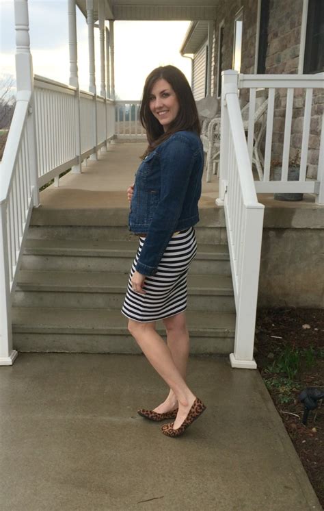 real mom style my go to striped pencil skirt whatiwore momma in