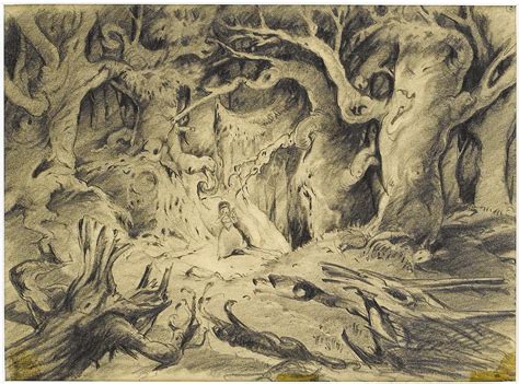 Filmic Light Snow White Archive Ferdinand Horvath Dark Forest Drawings