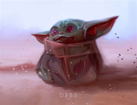 Baby Yoda The Mandalorian On Behance