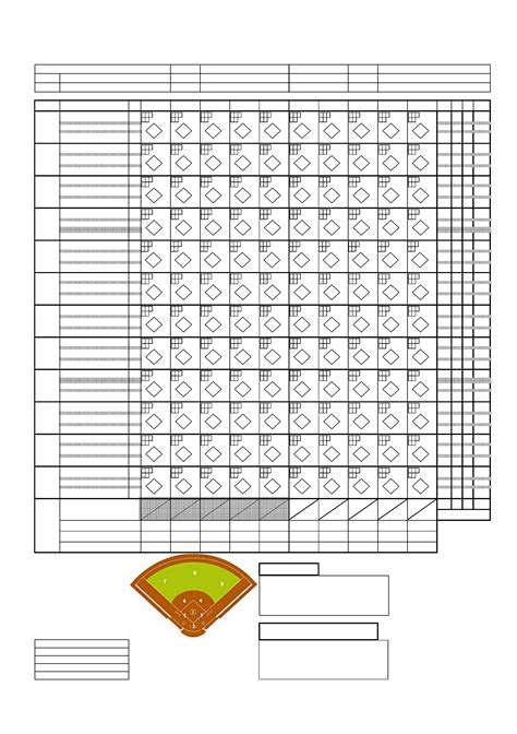 Softball Printable Score Sheets Printable Word Searches