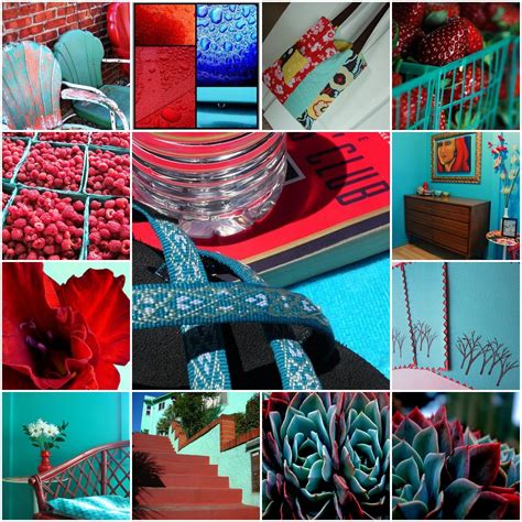 Teal Red Red And Teal Teal Color Palette Red Colour