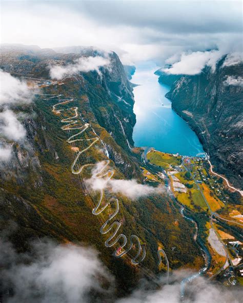 This Mountain Road In Norway Rpics