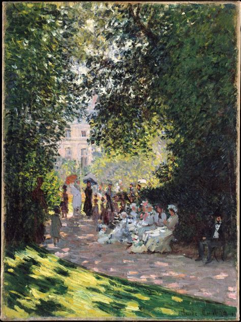 The Parc Monceau Print On Canvas Claude Monet