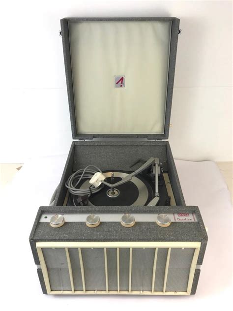 Vintage 1960s Decca Deccalian Record Player Turntable Garrard Retro