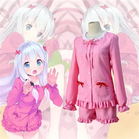 Anime Eromanga Sensei Izumi Sagiri Sleepwear Cosplay Costume Full Set