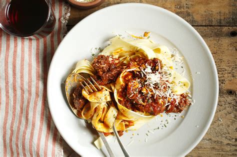 Jamie Olivers Pappardelle With Beef Ragu Recipe Nyt Cooking