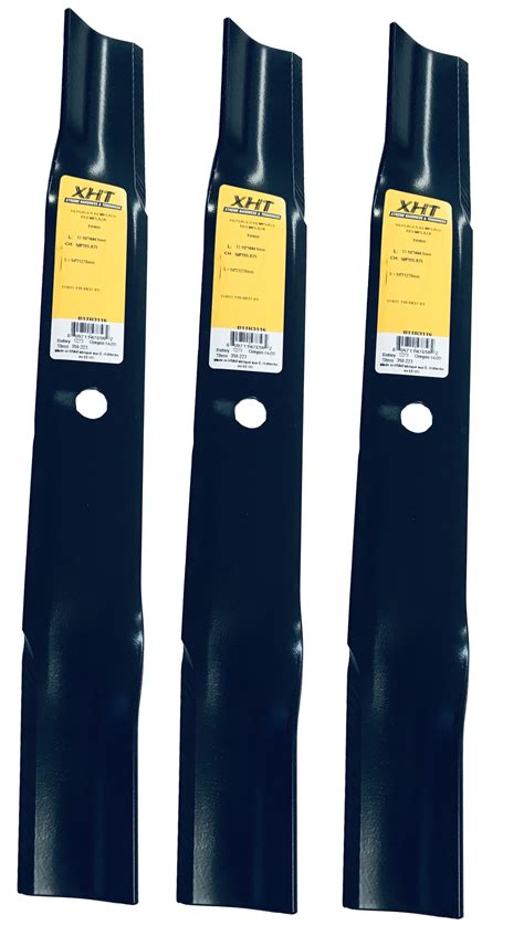 Xht 17 12 2 14 Mower Blade Set Of 3 B1tr31163