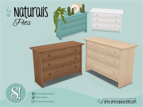 Simcredibles Naturalis Pets Dresser The Sims Sims Cc Dresser