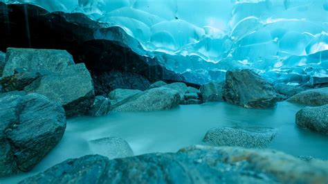 Mendenhall Ice Caves In Juneau Ak Hd Wallpaper