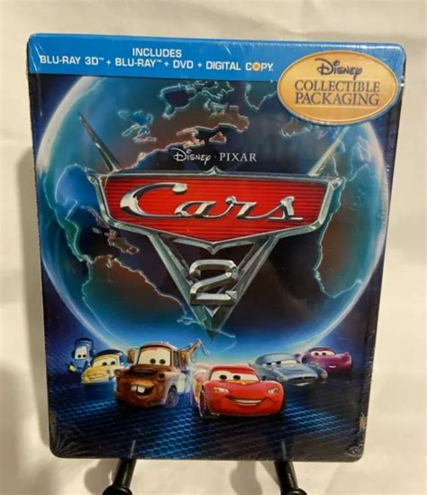 Cars 2 3d Blu Ray Dvd Digital Copy 5 Disc Steelbook Collectible