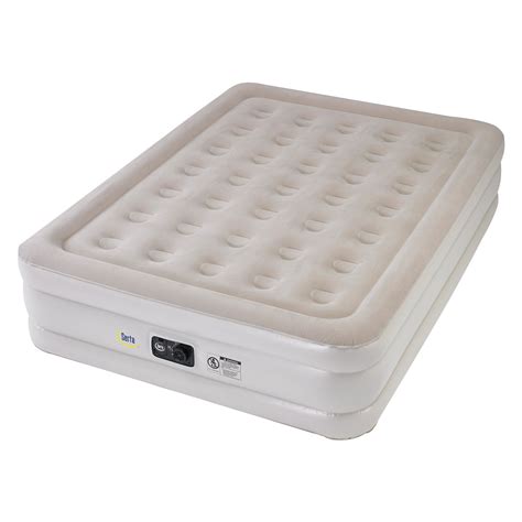 The air mattress is always known for its comfort and firmness that will keep you comfy all night long. Serta 18" Queen Air Mattress with Internal Ac Pump ...