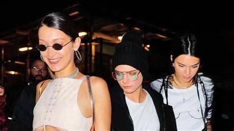 Kendall Jenner And Bella Hadid Bare Their Boobs For A Night Out Allure