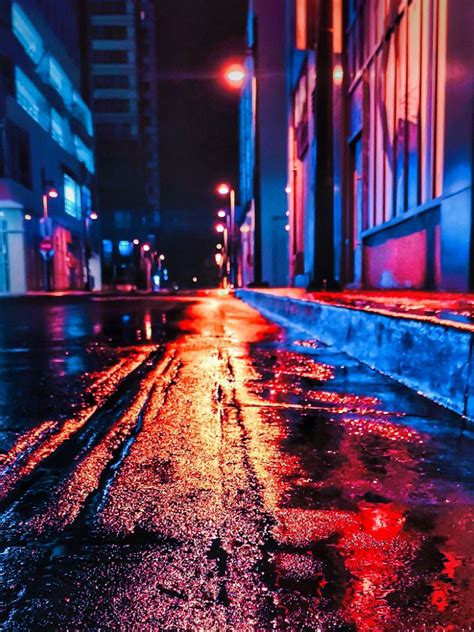 Free Download Download Wallpaper 1680x1050 Street Night Wet Neon City