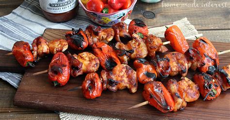 This grilled shrimp is marinated in a sensational medley of citrus juices, garlic, cilantro, parsley and basil. Grilled BBQ Bacon Shrimp Skewers | Home. Made. Interest.