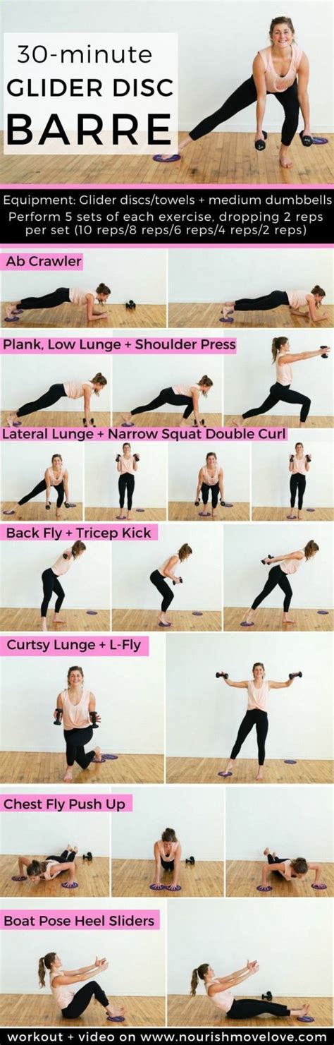 Easy Workout For Women Barre Workout 30 Minute Workout Exercise