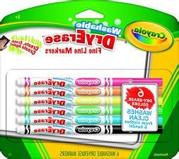 Crayola 98-5912 Washable Dry-Erase Fine Line Markers, 12