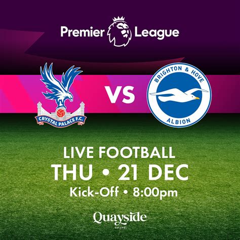 Crystal Palace vs Brighton & Hove Albion - 21st December 2023 — Quayside