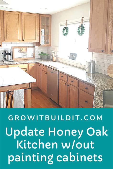 How To Update Your Honey Oak Kitchen Without Painting Your Cabinets