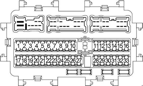 Looking at the car from the front. '13-'18 Nissan Altima Fuse Box Diagram