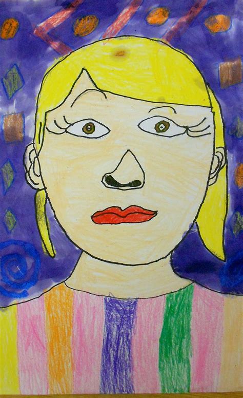 Self Portrait Template For Kindergarten